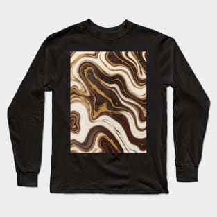 Brown marble gradient Long Sleeve T-Shirt